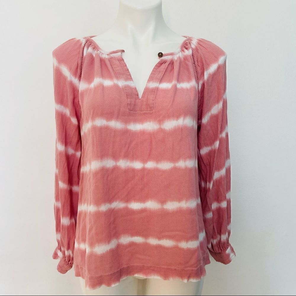 A.N.A. Tie Dye long sleeve blouse